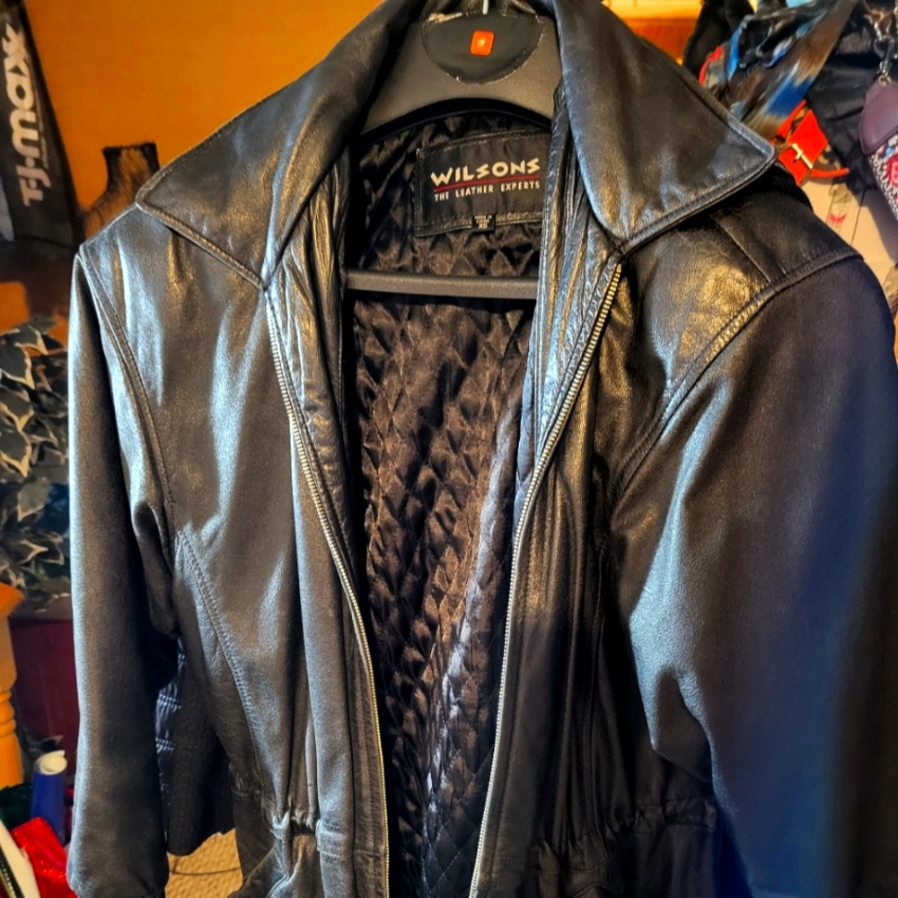 Wilson Black Leather Jacket for women